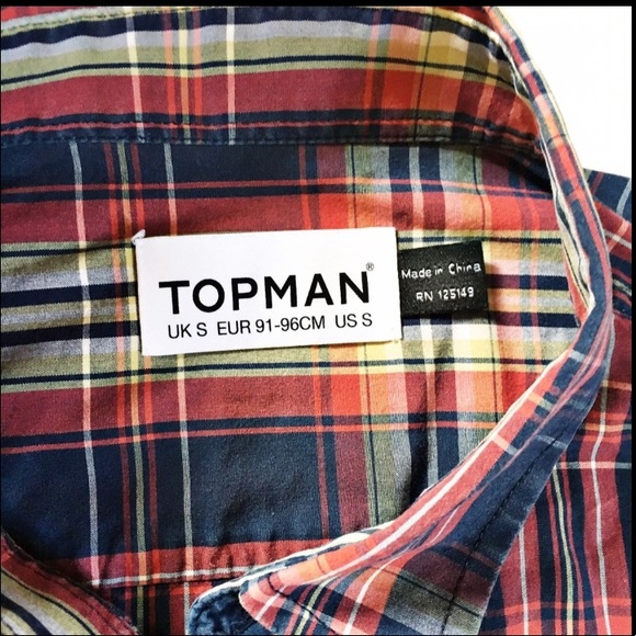 Tops shop top man men’s small button down top - Picture 5 of 5